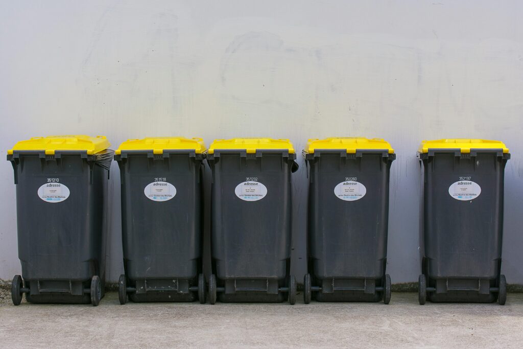 Trash can cleaning
